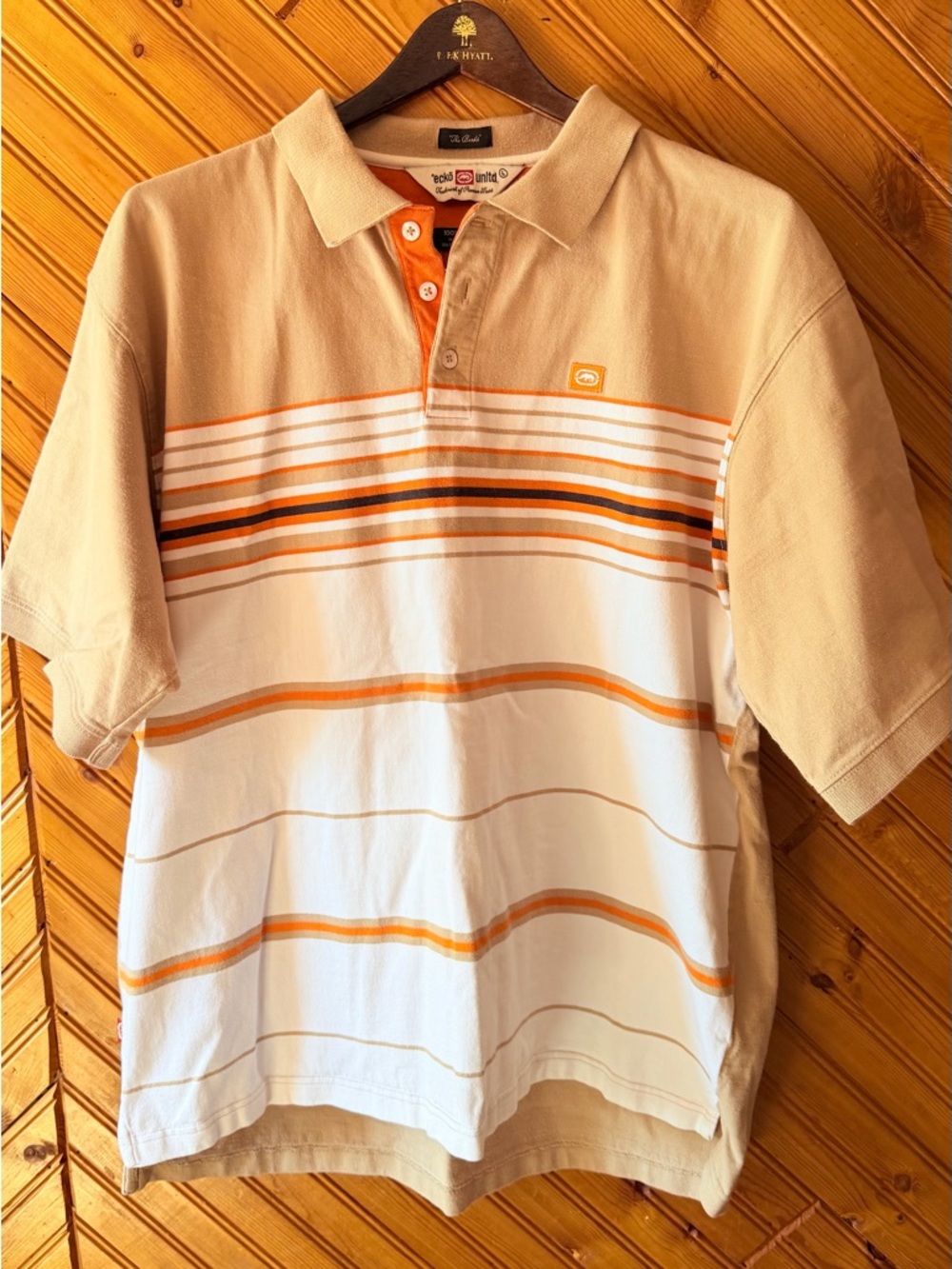 Vintage Y2K ECKO unltd mens Large polo “the banks”